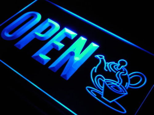 OPEN Tea Product Shop Display neon Light Sign